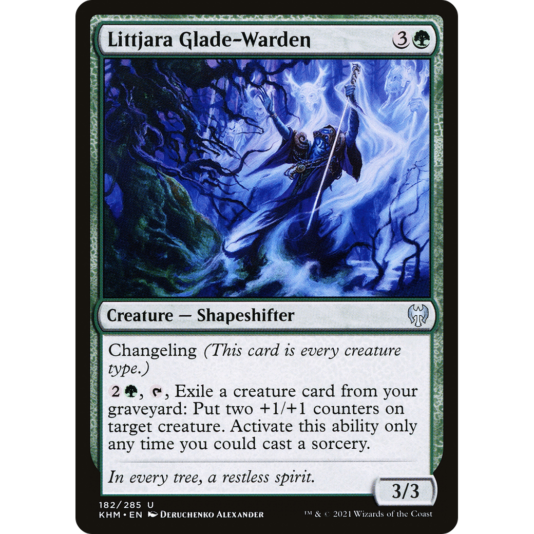 Littjara Glade-Warden (KHM-182) - Kaldheim Foil