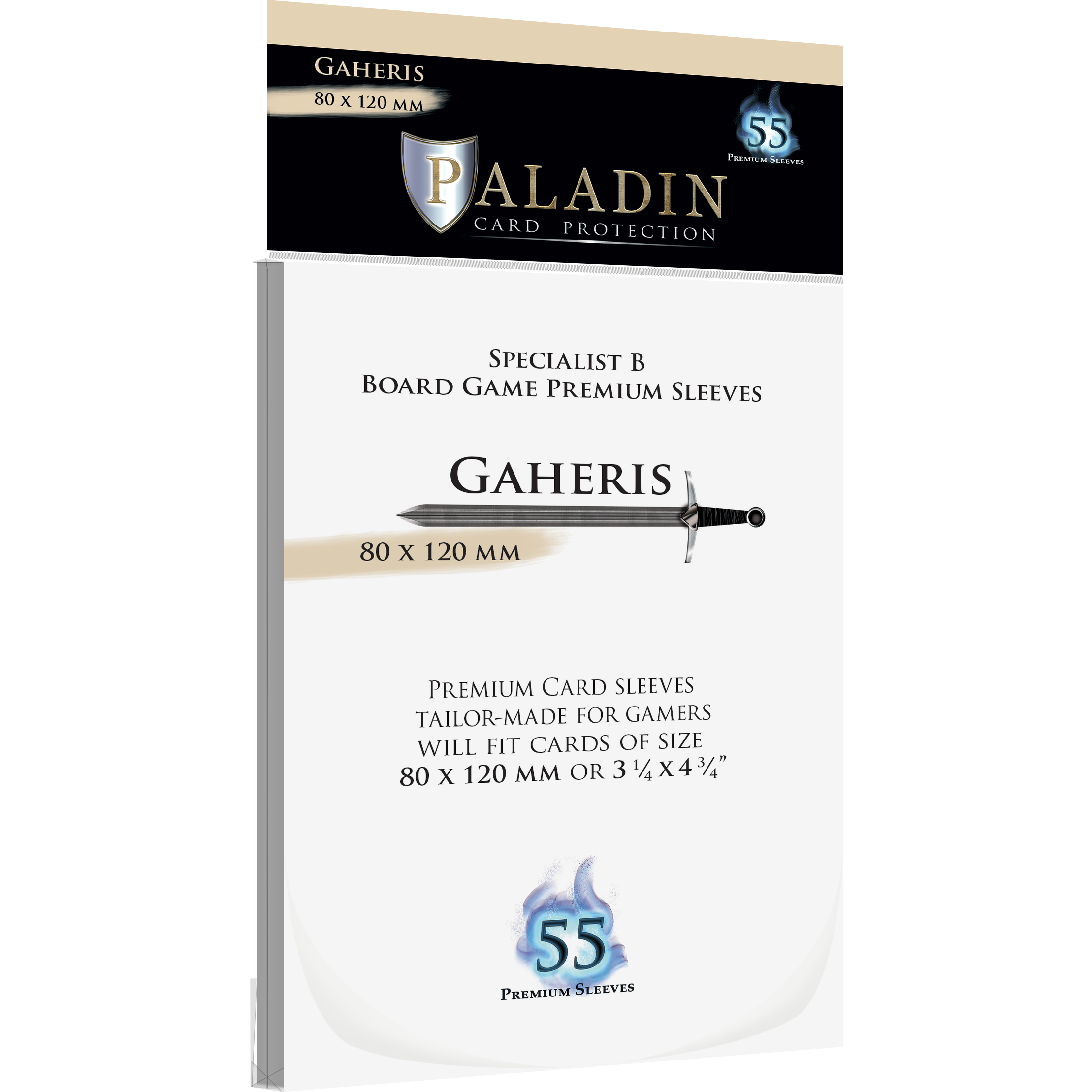 Paladin Card Protectors - Clear Gloss Large Sizes: Gaheris – 80x120mm