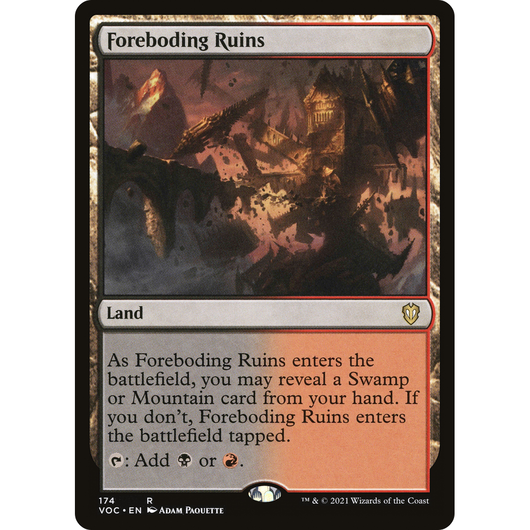 Foreboding Ruins (VOC-174) - Crimson Vow Commander