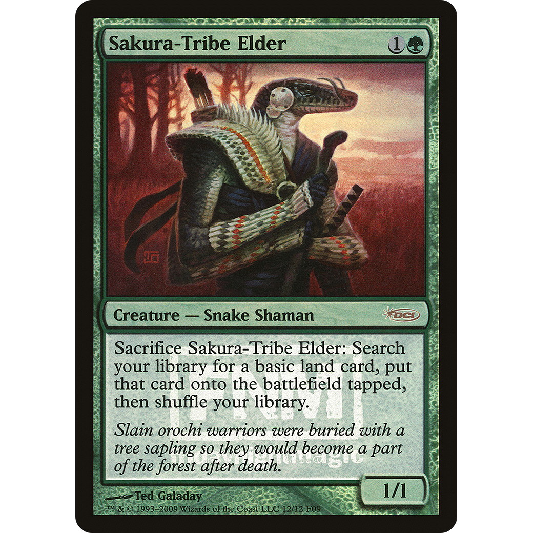 Sakura-Tribe Elder (FNM-) - Friday Night Magic 2009 Foil
