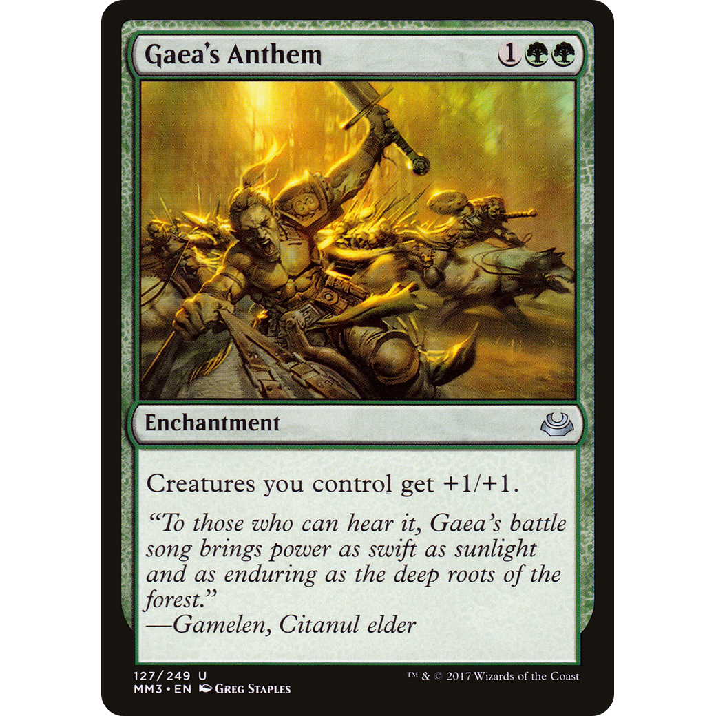 Gaea's Anthem (MM3-127) - Modern Masters 2017