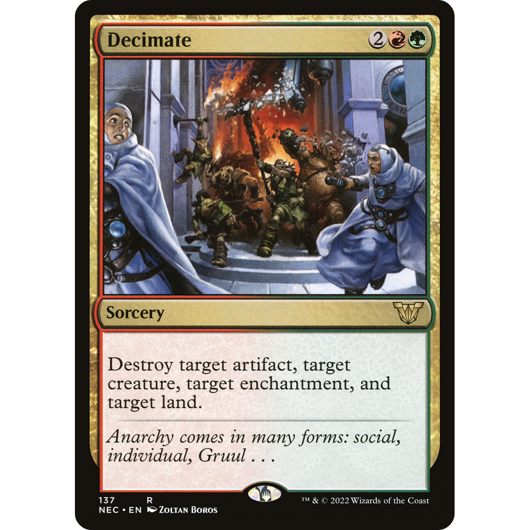 Decimate (NEC-137) - Neon Dynasty Commander
