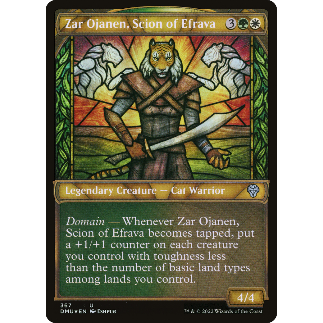 Zar Ojanen, Scion of Efrava (Textured Foil) (DMU-367) - Dominaria United: (Showcase) Foil