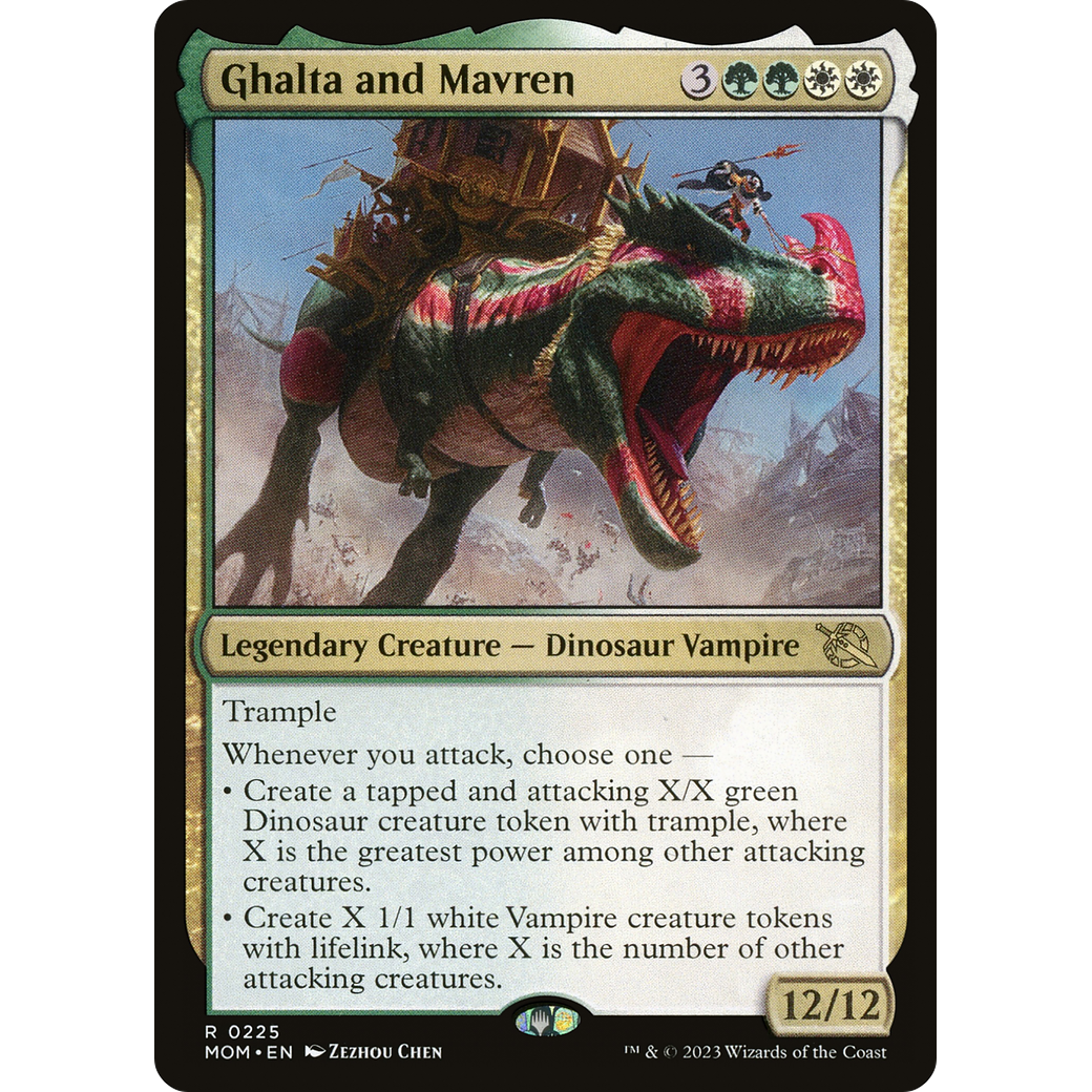 Ghalta and Mavren (MOM-225) - March of the Machine Foil
