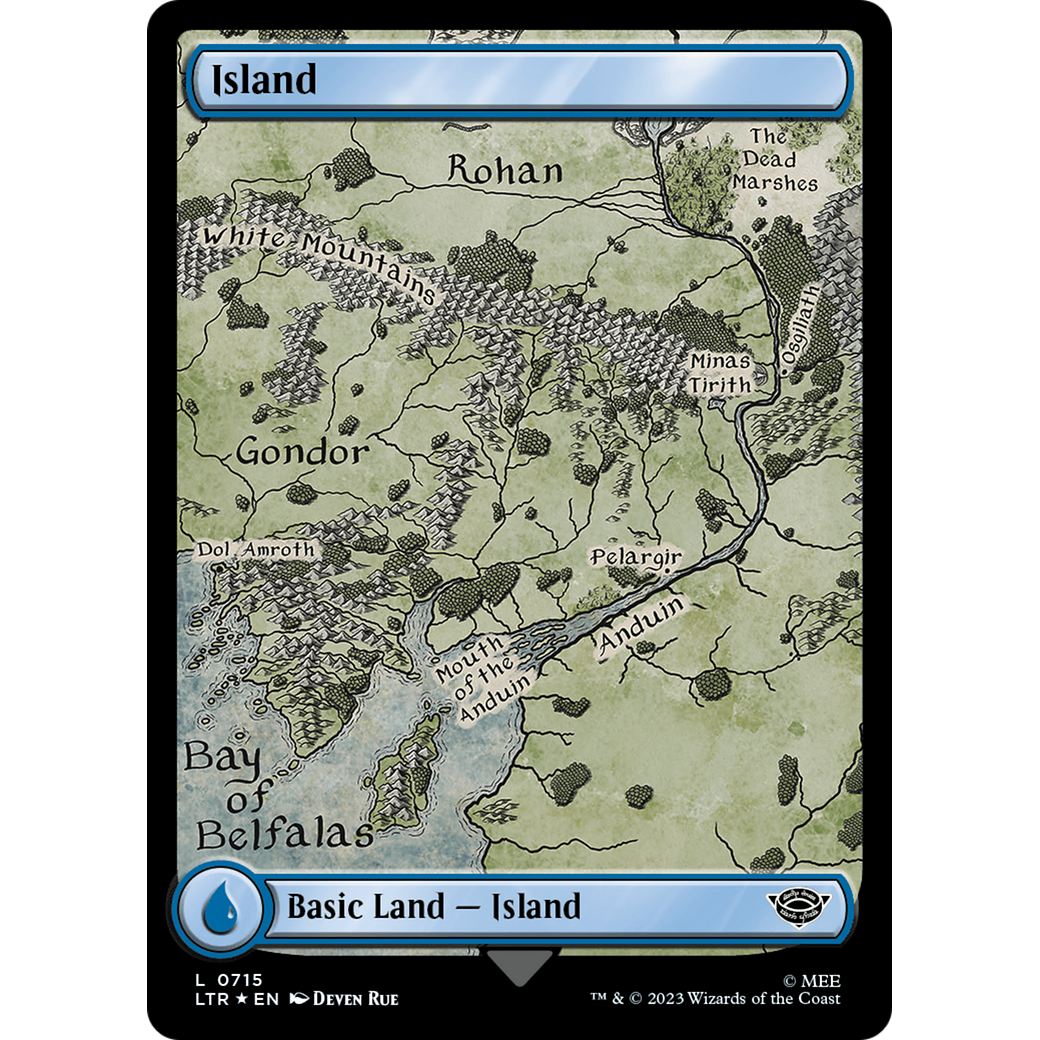 Island (LTR-715) - The Lord of the Rings: Tales of Middle-earth Foil
