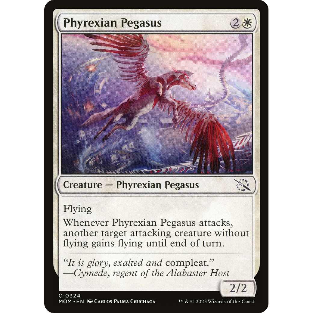 Phyrexian Pegasus (MOM-324) - March of the Machine Foil