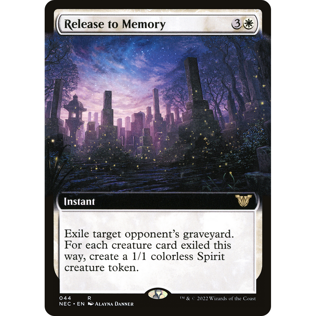 Release to Memory (Extended Art) (NEC-044) - Neon Dynasty Commander: (Extended Art)