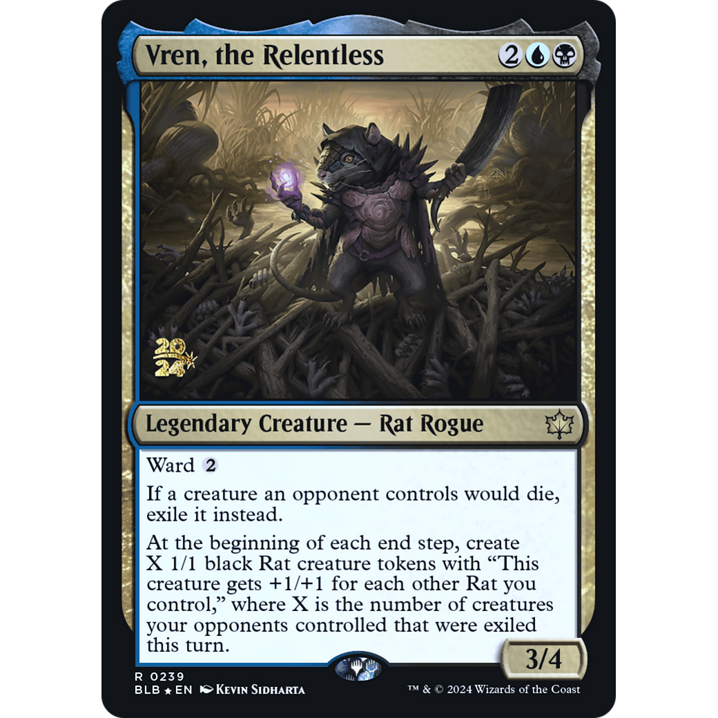 Vren, the Relentless (PRE-239S) - Bloomburrow Promos Foil