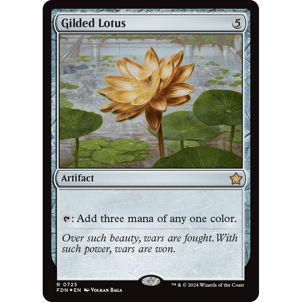 Gilded Lotus (FDN-725) - Foundations Foil