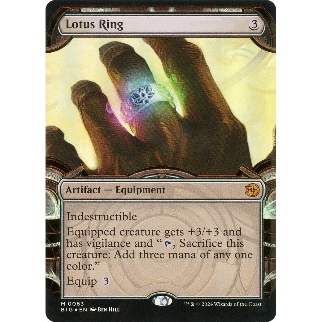 Lotus Ring (Showcase) (Raised Foil) (BIG-063) - The Big Score: (Showcase) Foil