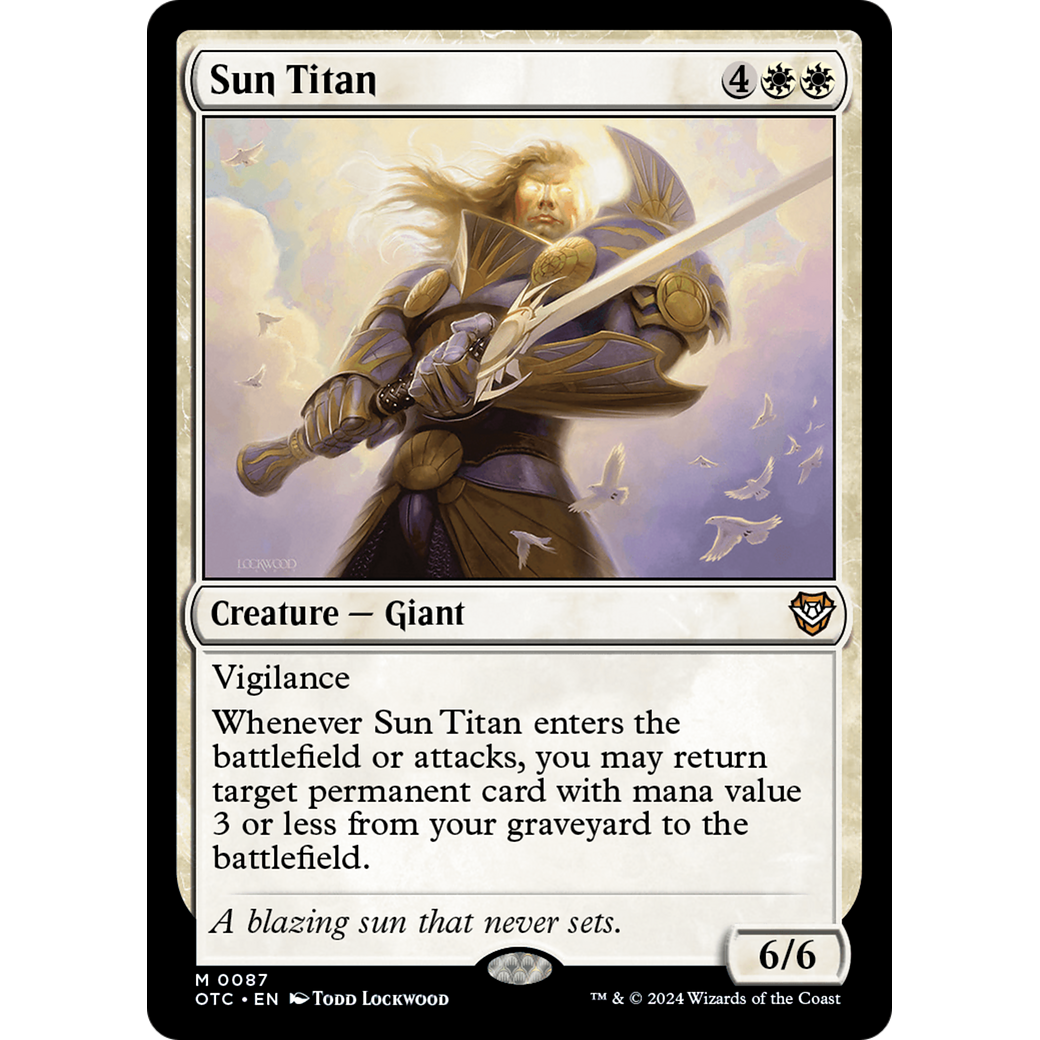 Sun Titan (OTC-087) - Outlaws of Thunder Junction Commander