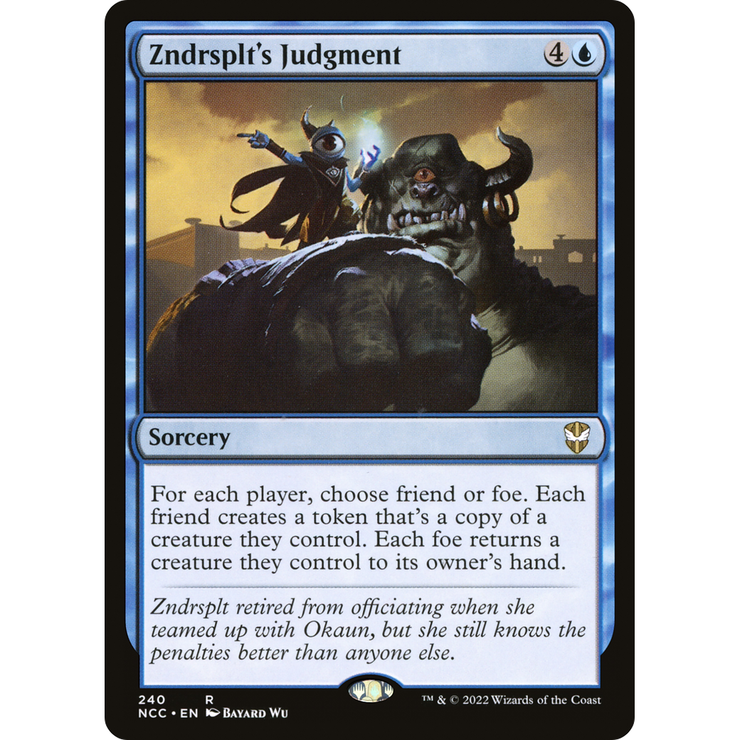 Zndrsplt's Judgment (NCC-240) - New Capenna Commander