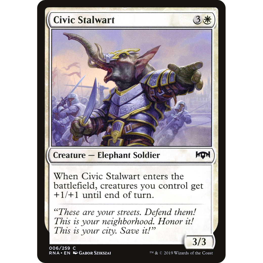 Civic Stalwart (RNA-006) - Ravnica Allegiance