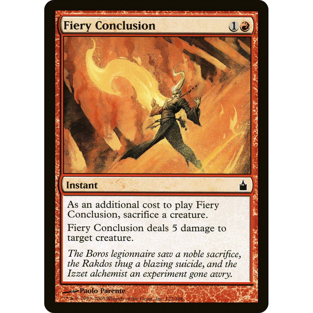 Fiery Conclusion (RAV-122) - Ravnica: City of Guilds
