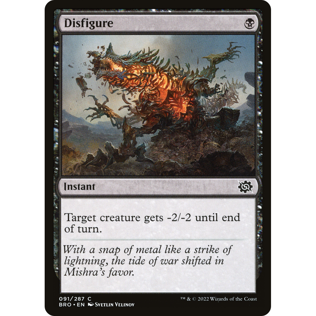 Disfigure (BRO-091) - The Brothers' War Foil