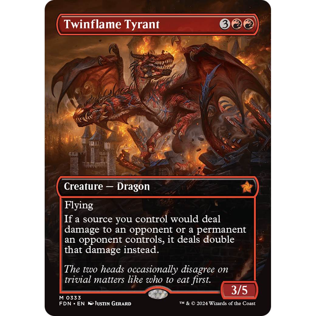 Twinflame Tyrant (FDN-333) - Foundations (Borderless) Foil