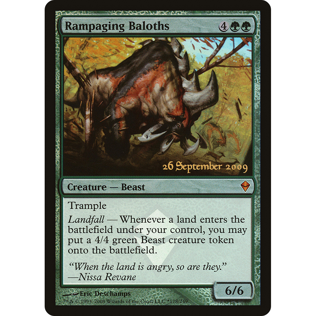 Rampaging Baloths (PRE-178) - Zendikar Promos Foil