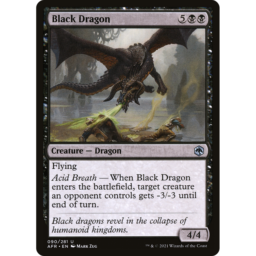 Black Dragon (AFR-090) - Adventures in the Forgotten Realms