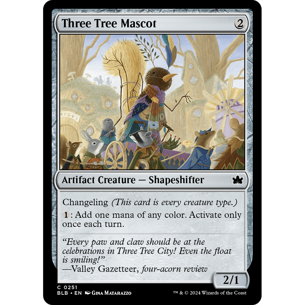 Three Tree Mascot (BLB-251) - Bloomburrow Foil