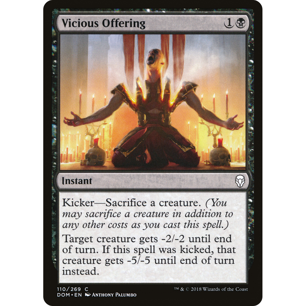 Vicious Offering (DOM-110) - Dominaria Foil