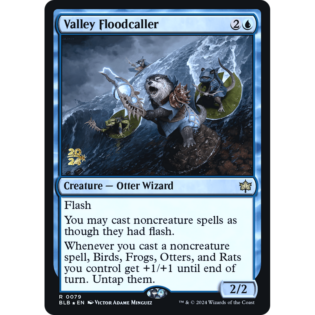 Valley Floodcaller (PRE-79S) - Bloomburrow Promos Foil