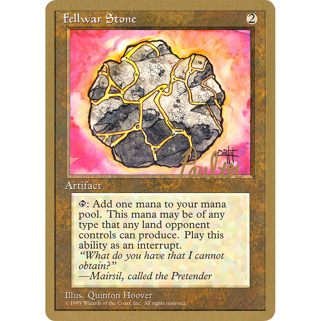 Fellwar Stone - 1996 Preston Poulter (4ED) (WCD-) - Pro Tour Collector Set
