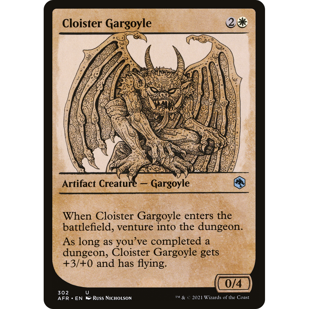 Cloister Gargoyle (Showcase) (AFR-302) - Adventures in the Forgotten Realms: (Showcase) Foil