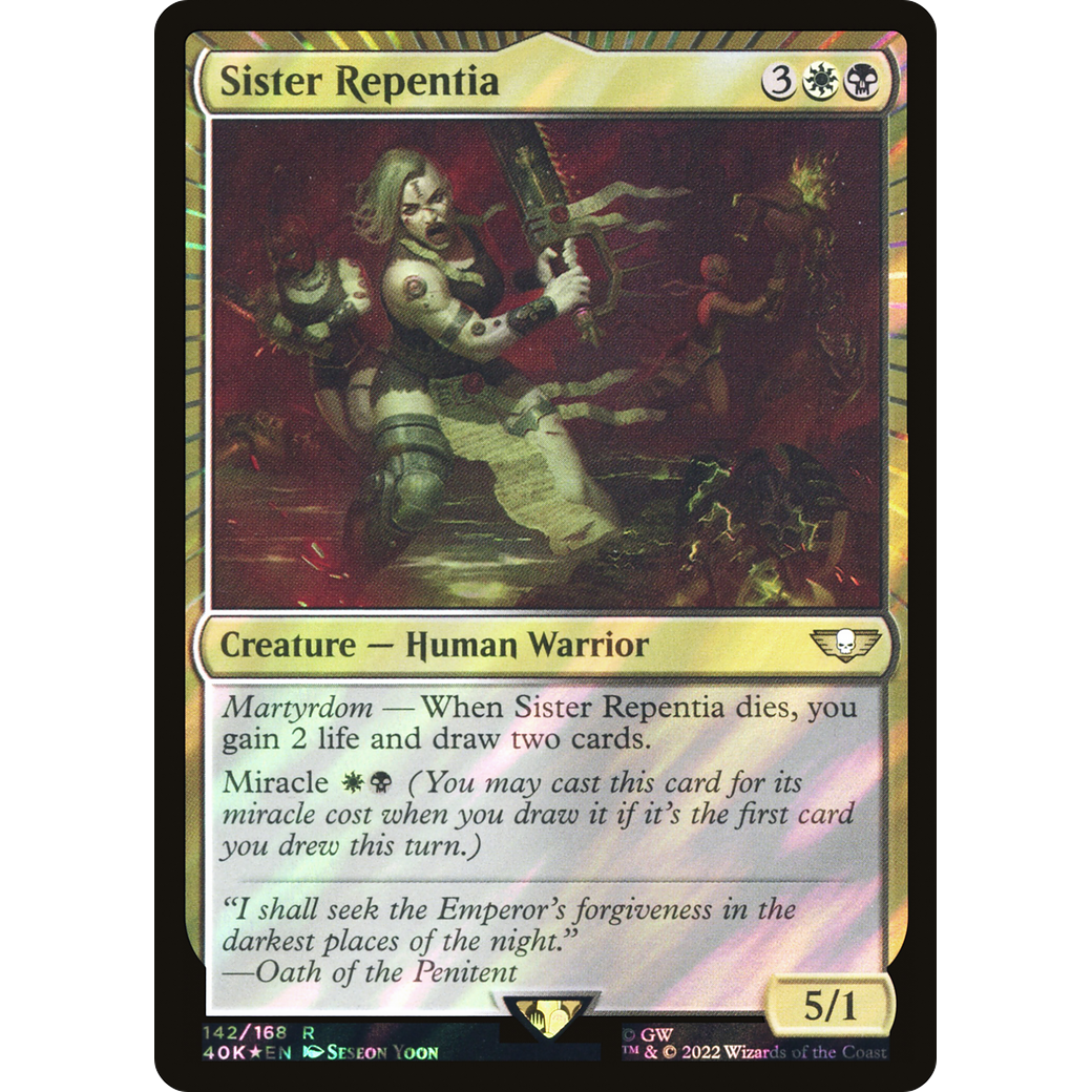 Sister Repentia (40K-142) - Warhammer 40,000 Commander Foil