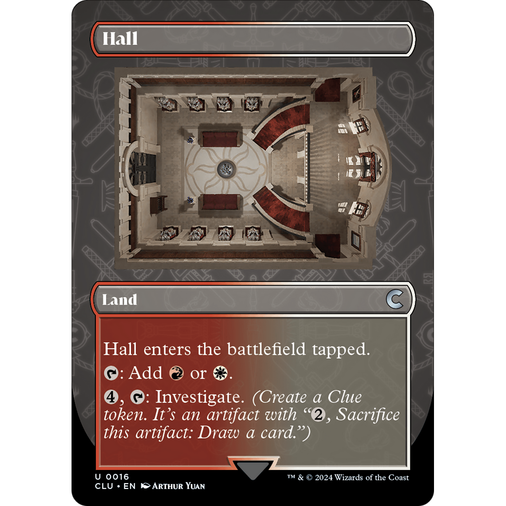 Hall (Borderless) (CLU-016) - Ravnica: Clue Edition (Borderless)