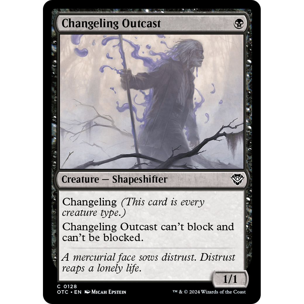 Changeling Outcast (OTC-128) - Outlaws of Thunder Junction Commander