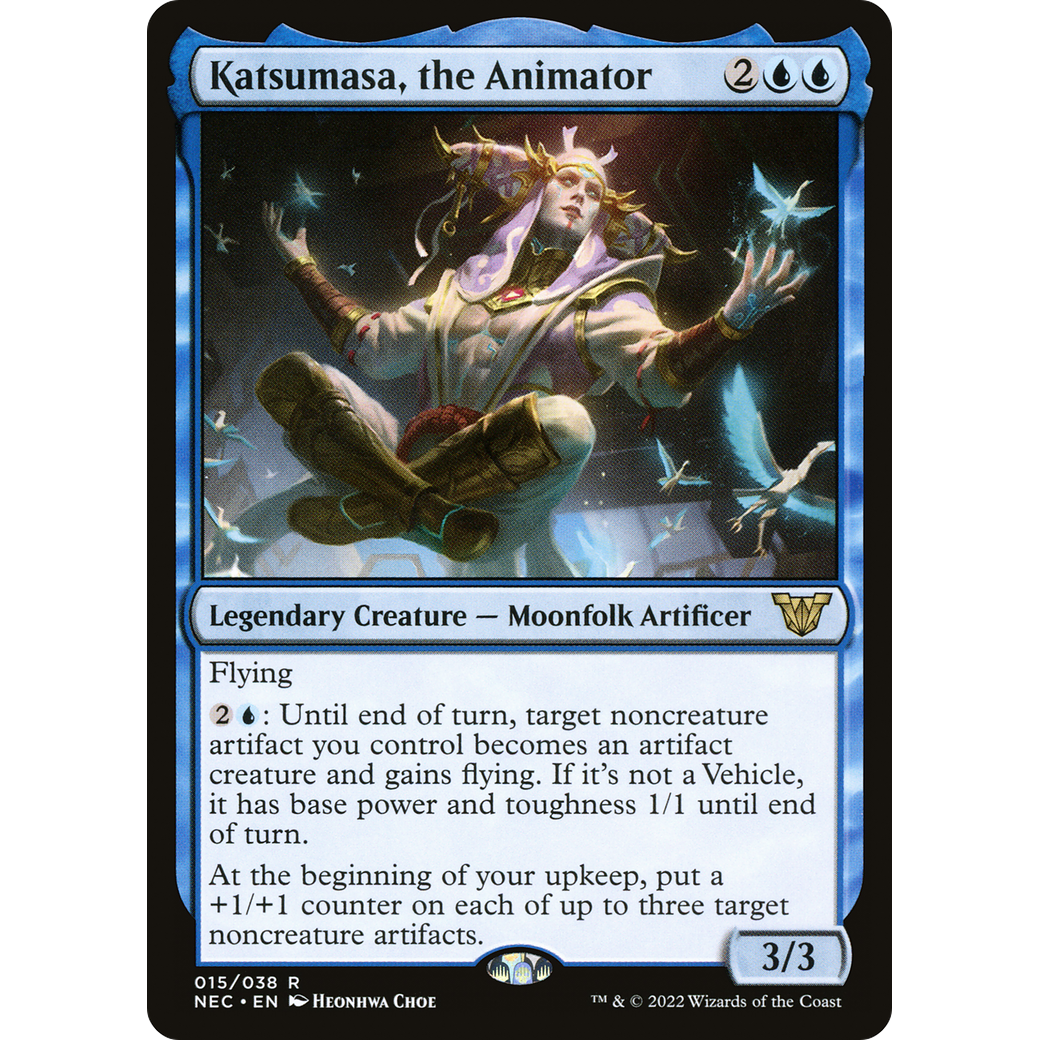 Katsumasa, the Animator (NEC-015) - Neon Dynasty Commander