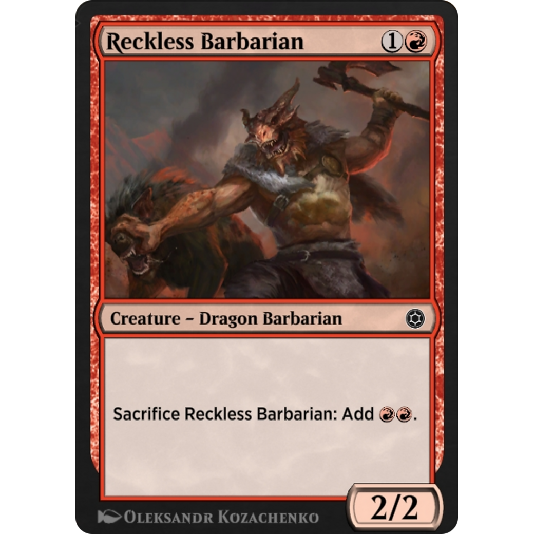 Reckless Barbarian (HBG-187) - Alchemy Horizons: Baldur's Gate