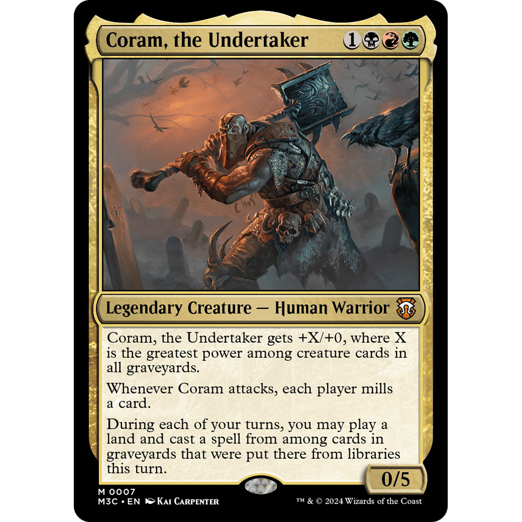 Coram, the Undertaker (M3C-007) - Modern Horizons 3 Commander Foil