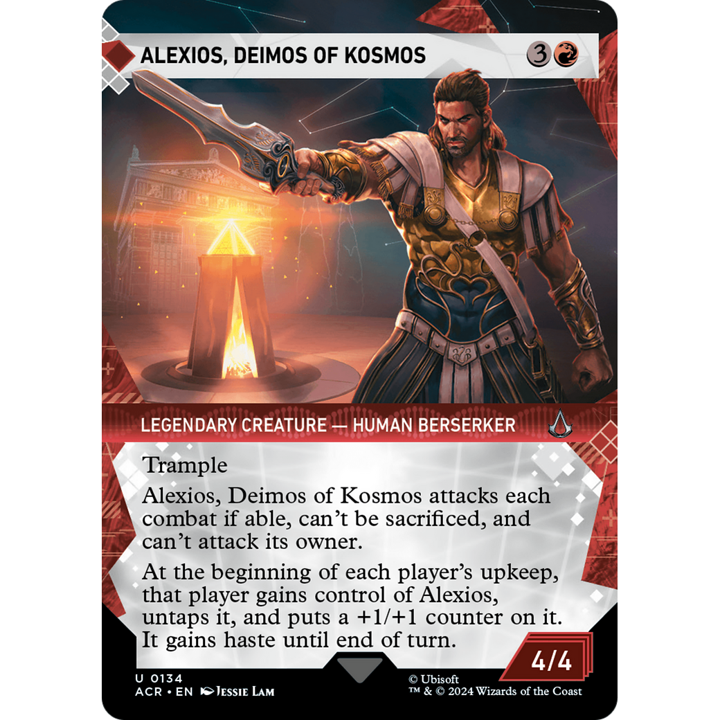 Alexios, Deimos of Kosmos (Showcase) (ACR-134) - Assassin's Creed: (Showcase) (Borderless) Foil
