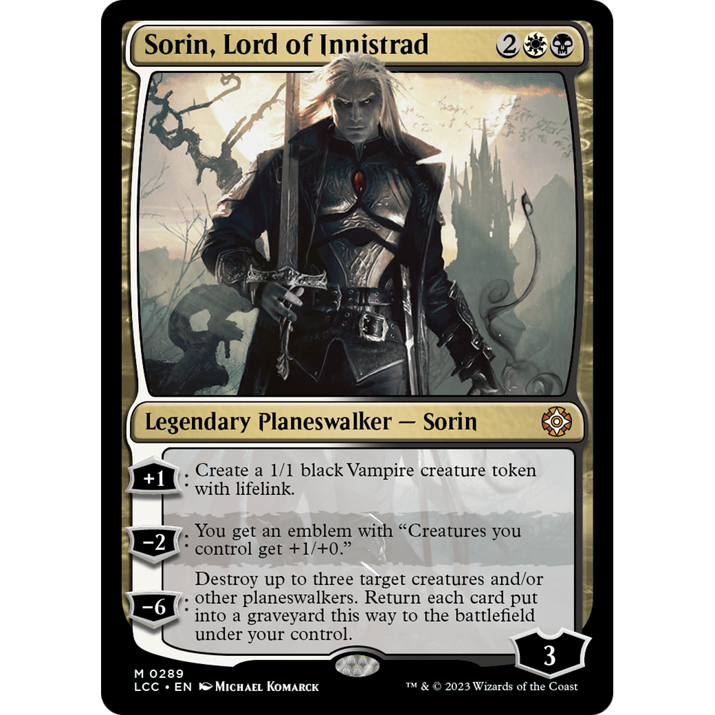 Sorin, Lord of Innistrad (LCC-289) - The Lost Caverns of Ixalan Commander