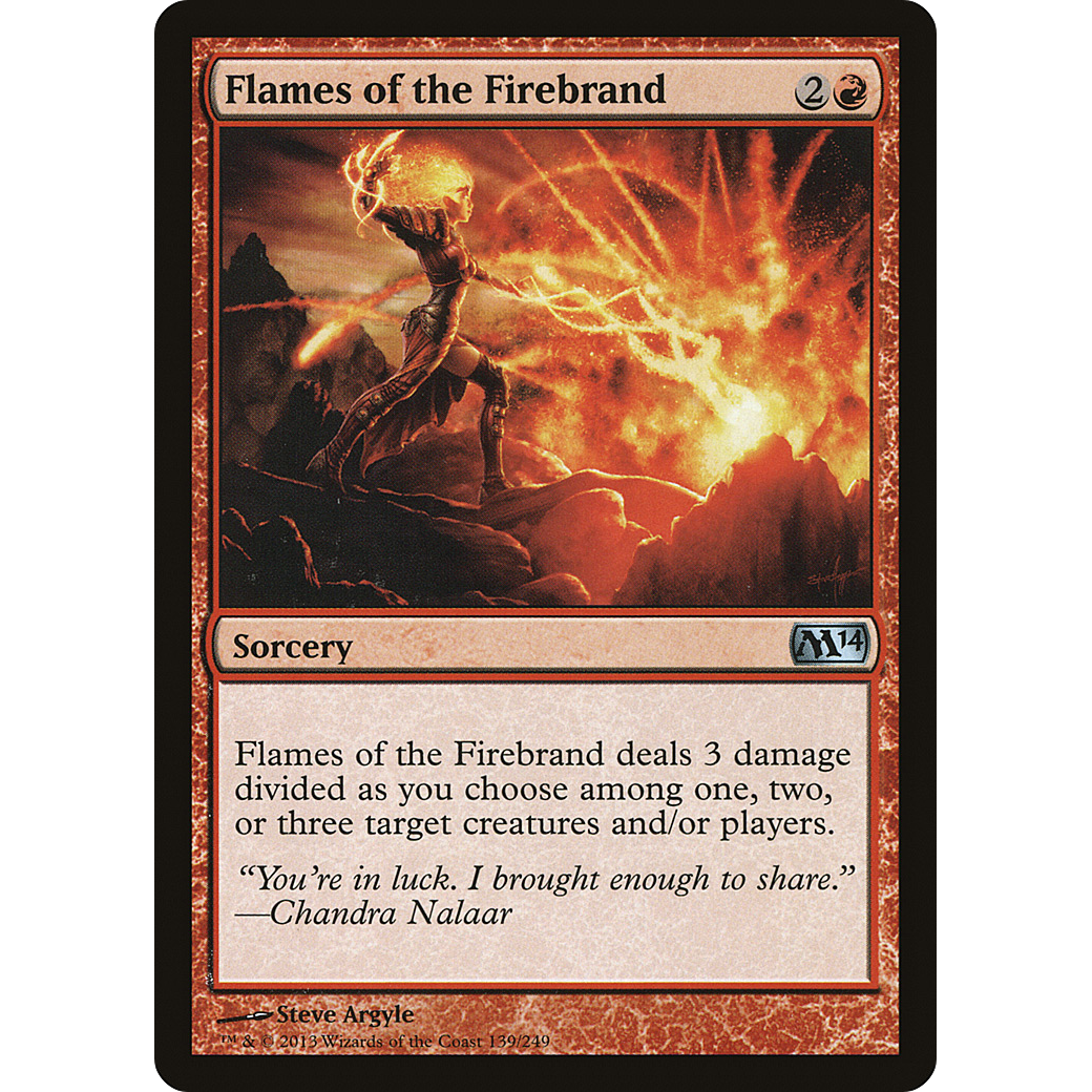 Flames of the Firebrand (M14-139) - Magic 2014 Foil