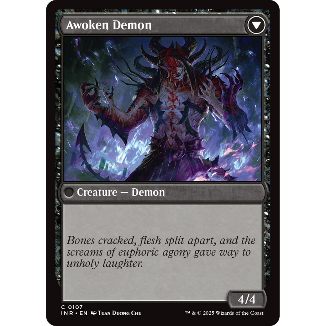 Ecstatic Awakener // Awoken Demon (INR-107) - Innistrad Remastered Foil