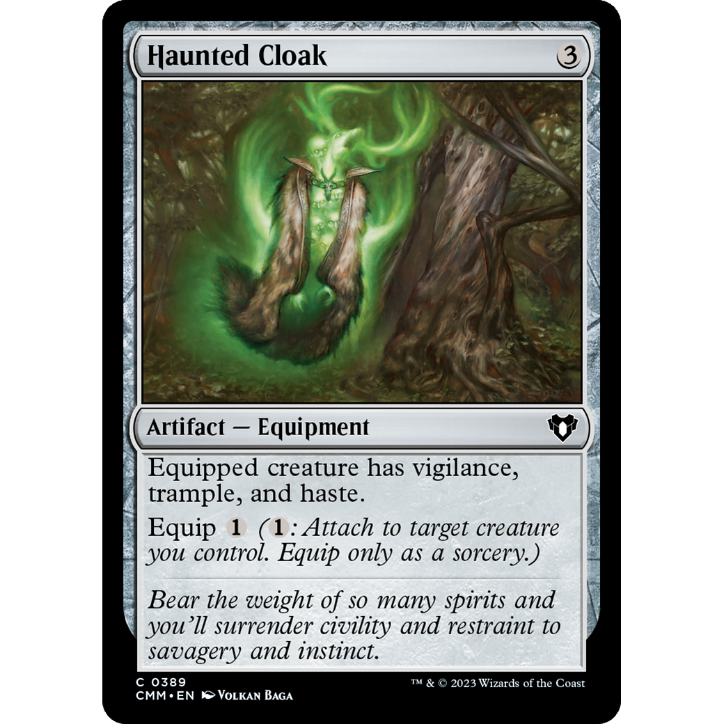 Haunted Cloak (CMM-389) - Commander Masters Foil