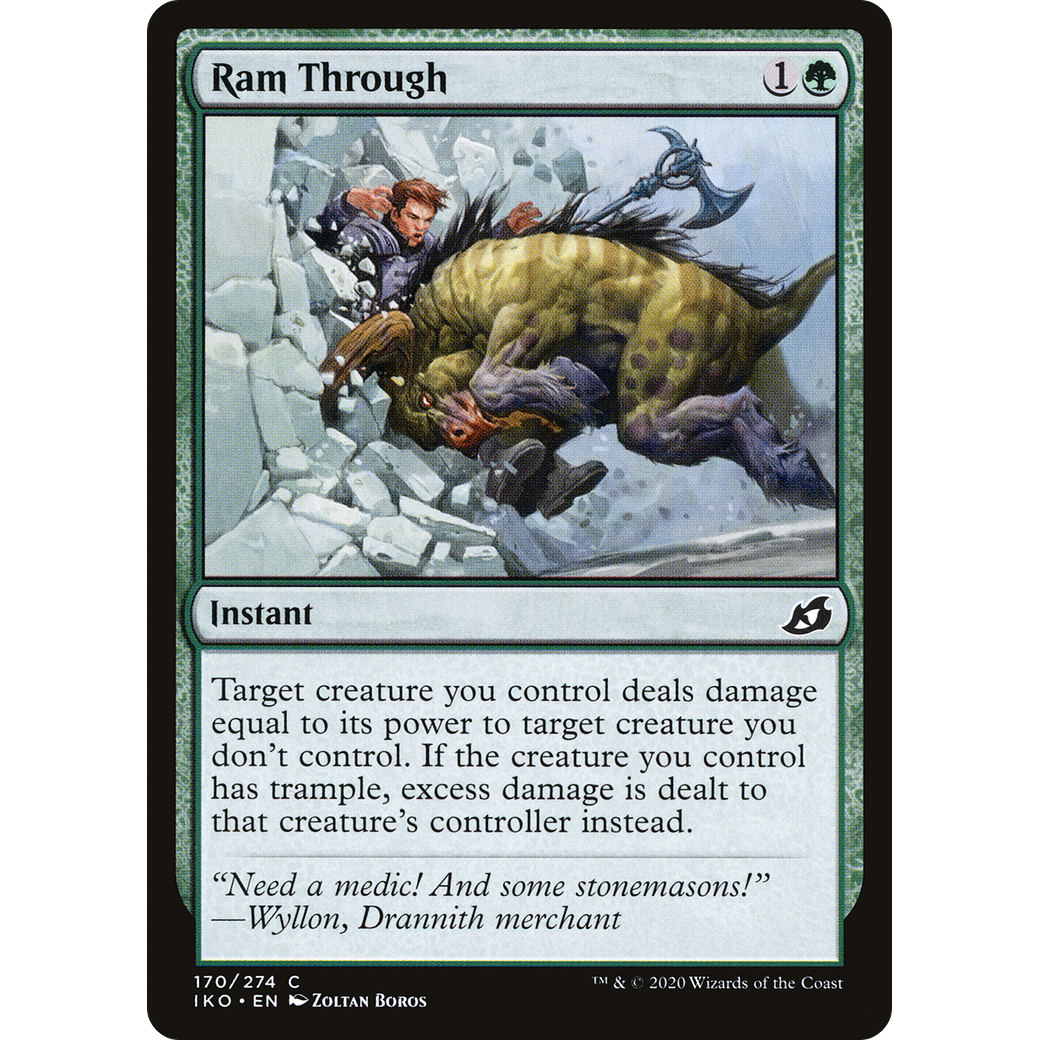 Ram Through (IKO-170) - Ikoria: Lair of Behemoths Foil