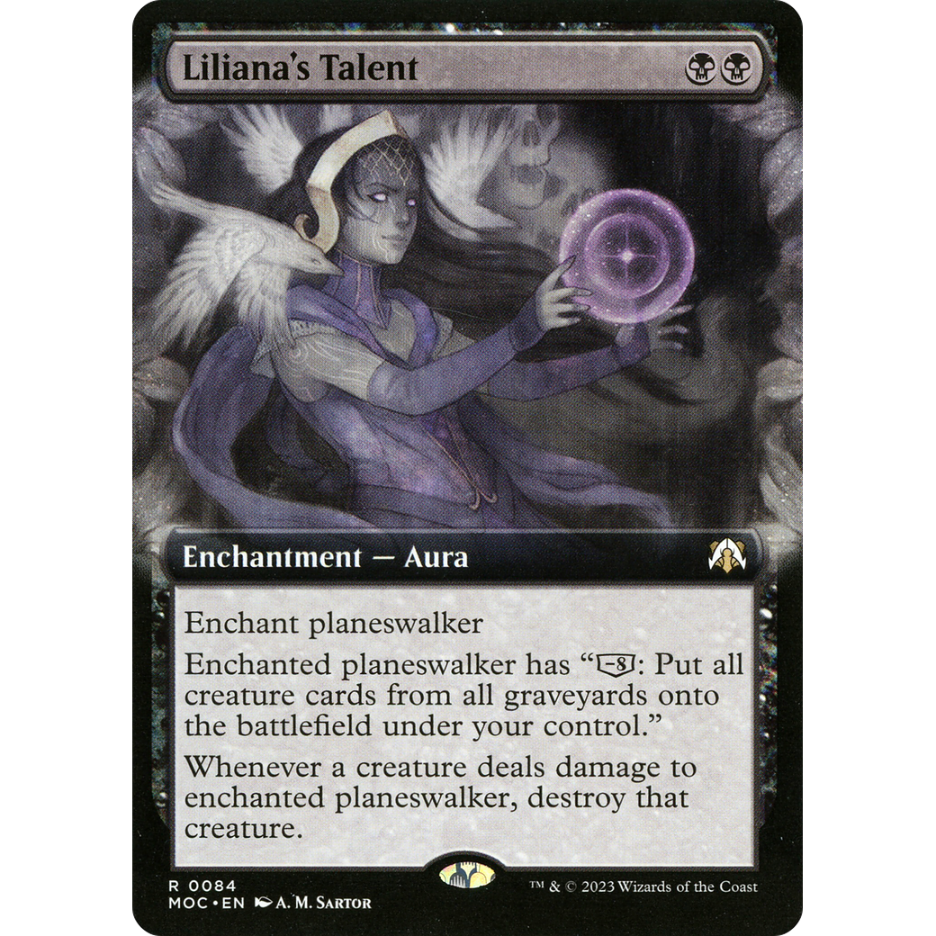 Liliana's Talent (MOC-084) - March of the Machine Commander: (Extended Art) Foil