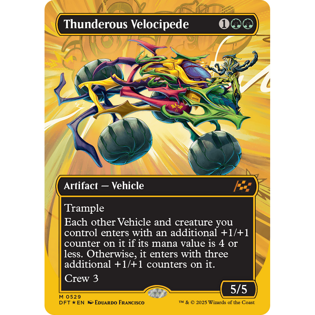 Thunderous Velocipede (DFT-529) - Aetherdrift (Borderless) Foil