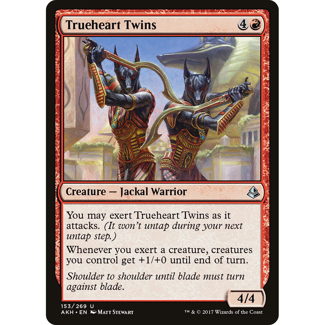 Trueheart Twins (AKH-153) - Amonkhet Foil