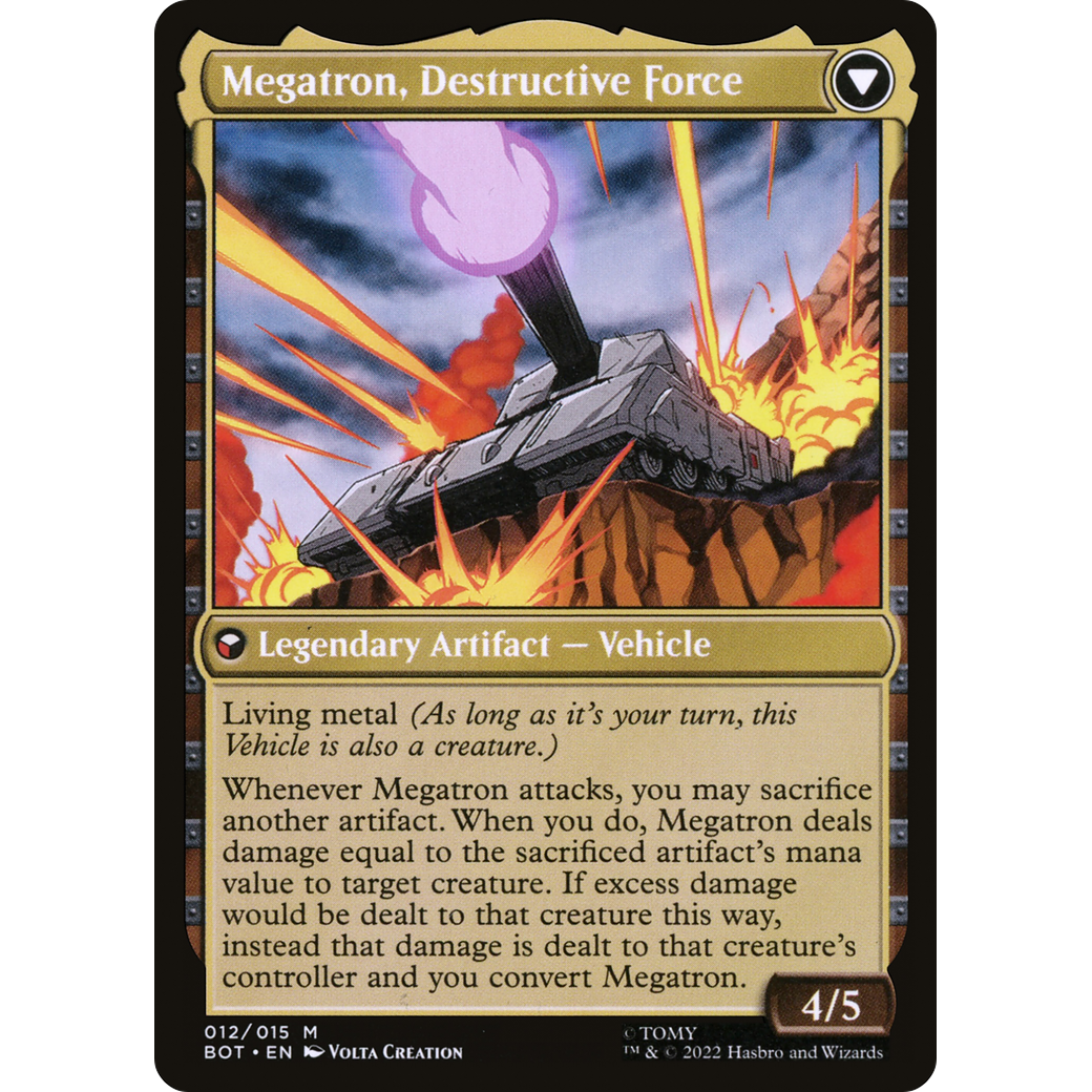 Megatron, Tyrant (BOT-012) - Transformers: (convertdfc) Foil