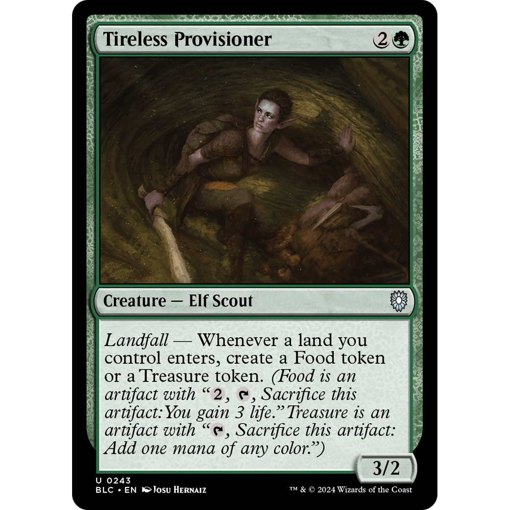 Tireless Provisioner (BLC-243) - Bloomburrow Commander