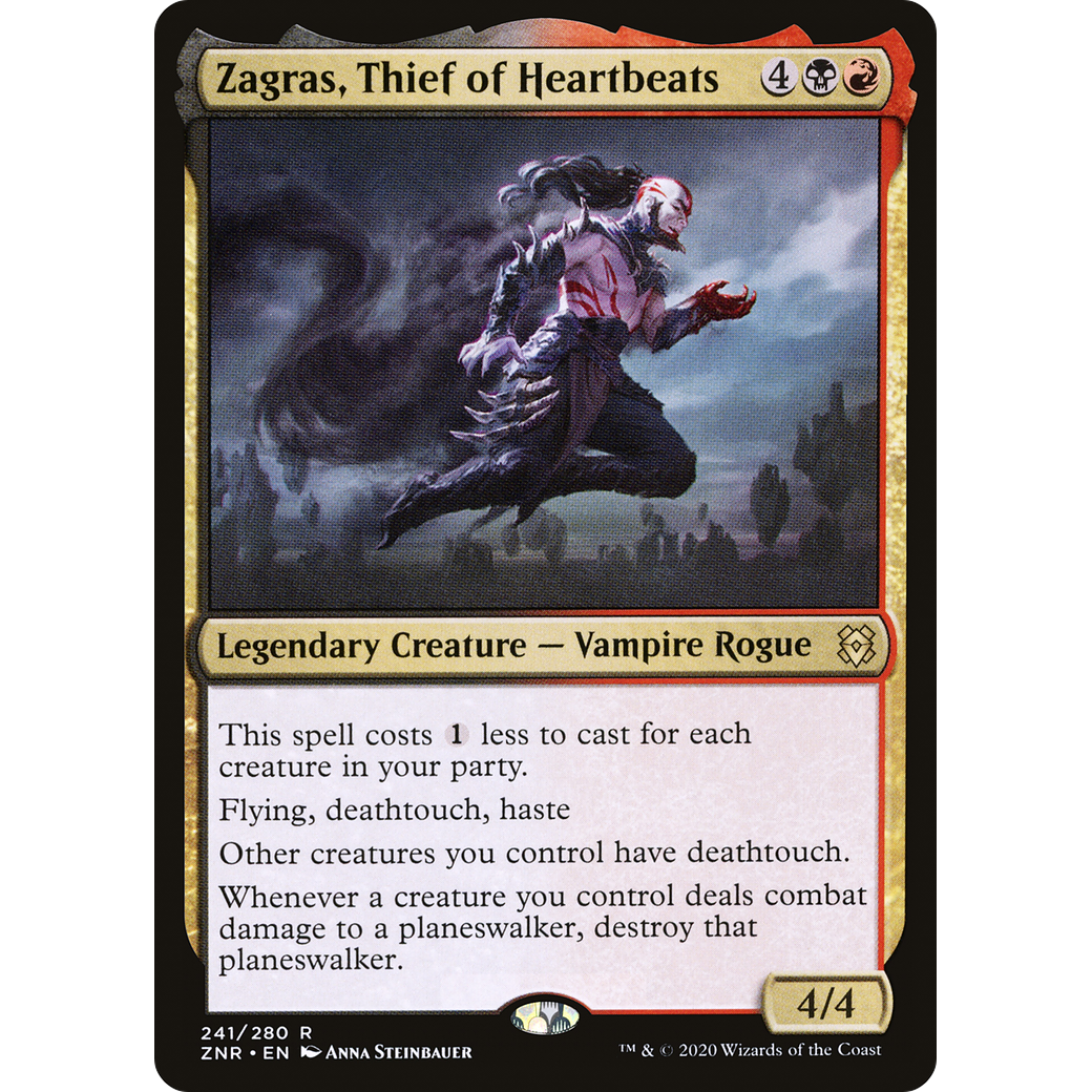Zagras, Thief of Heartbeats (ZNR-241) - Zendikar Rising Foil