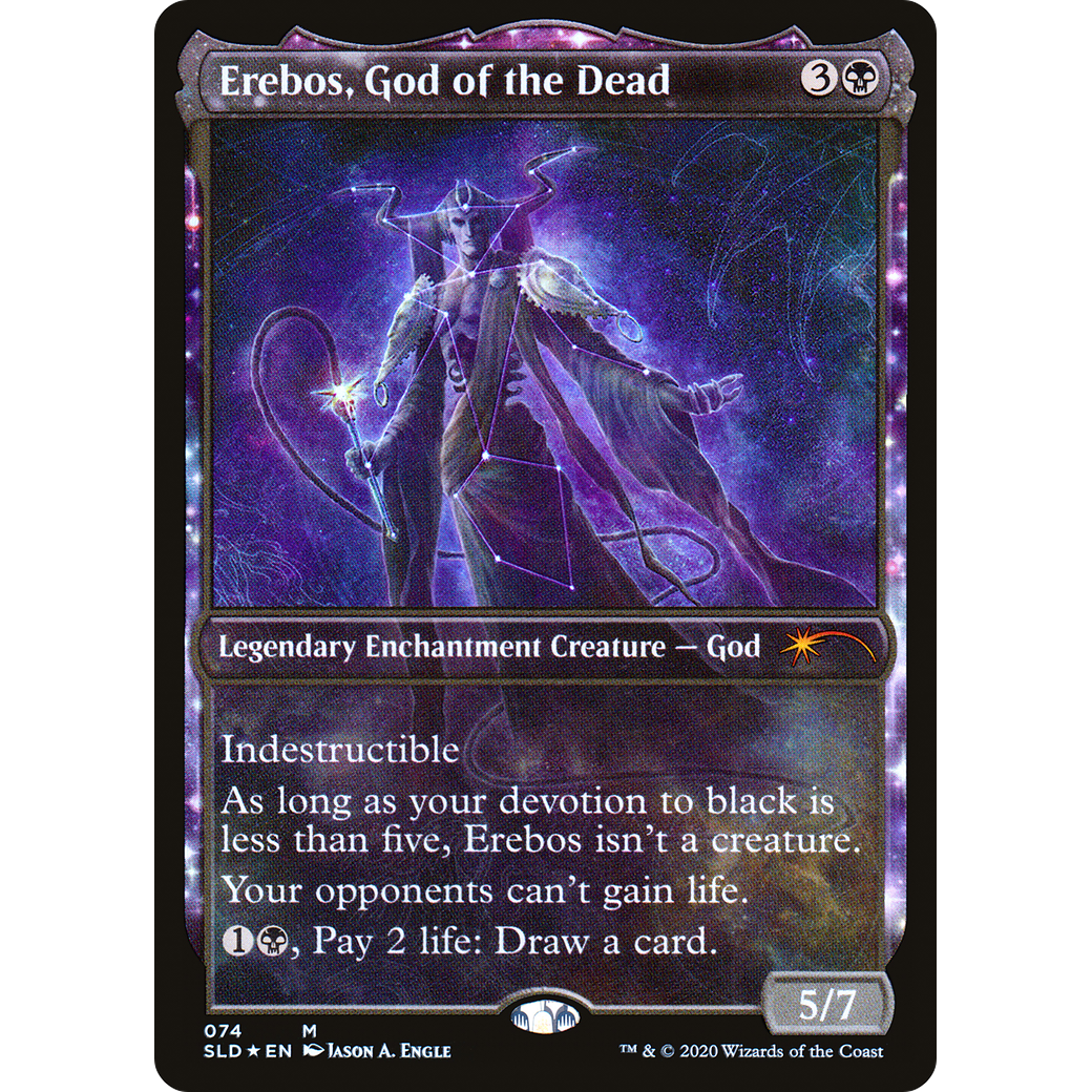 Erebos, God of the Dead (SLD-074) - Secret Lair Drop: (enchantment, Showcase) Foil