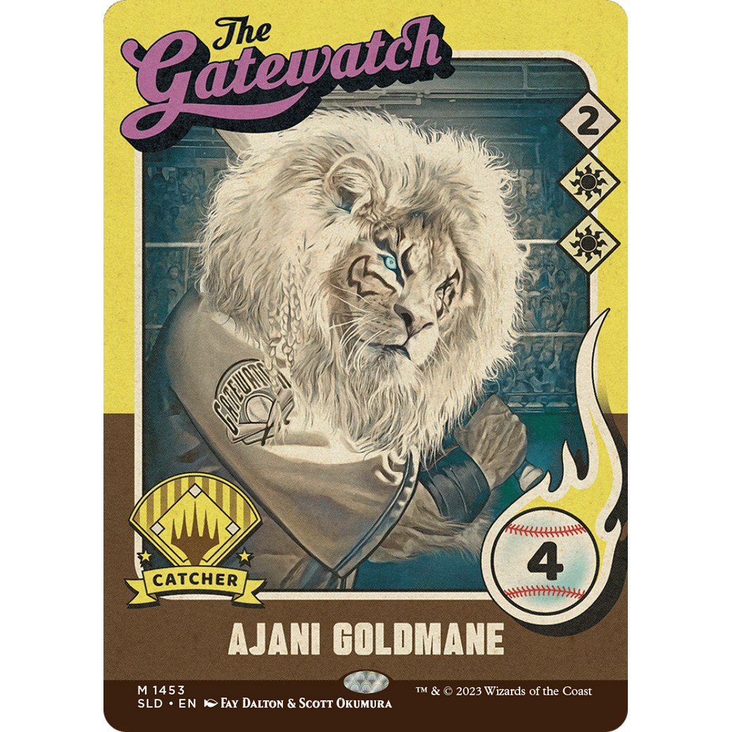 Ajani Goldmane (1453) (SLD-1453) - Secret Lair Drop: (Full Art) (Borderless)