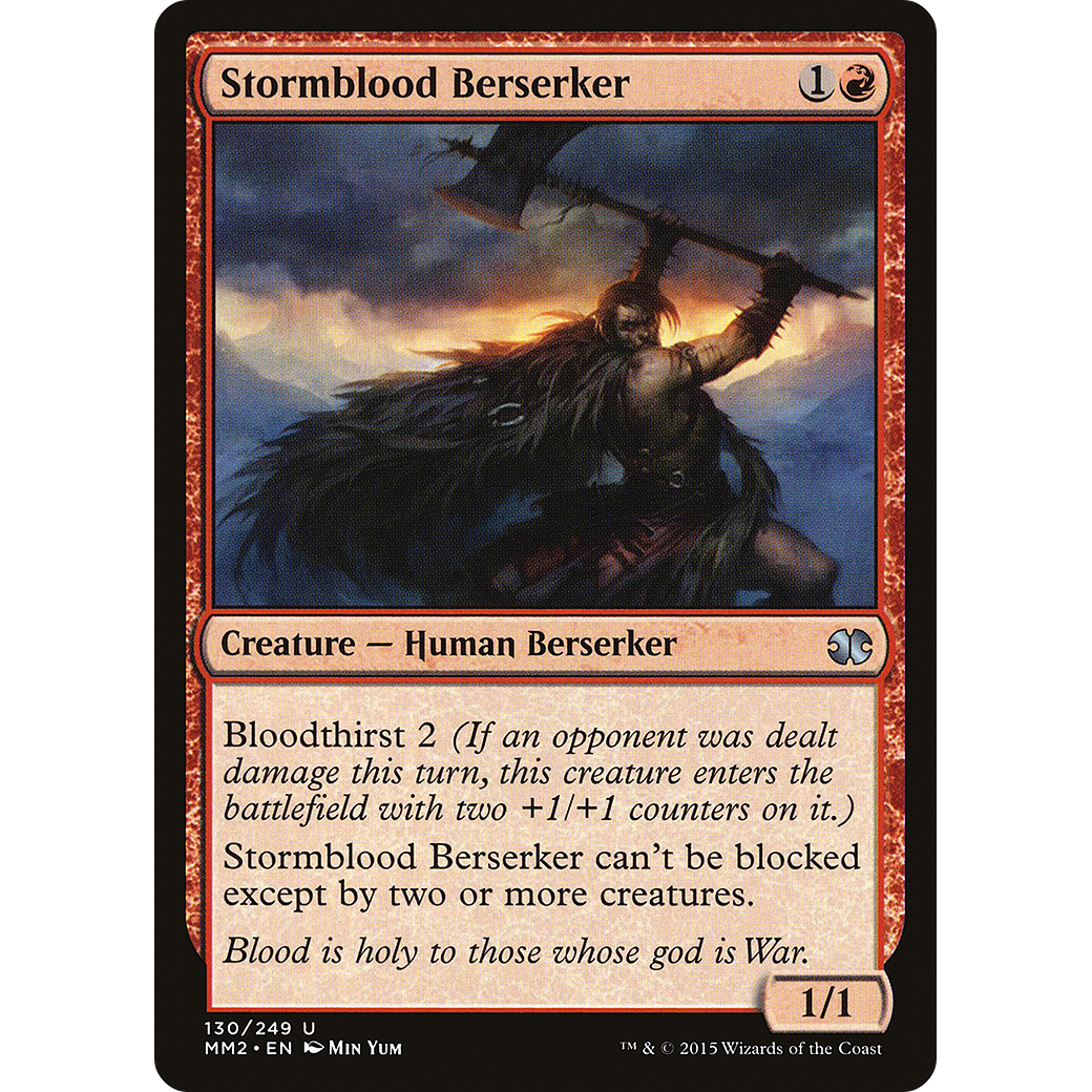 Stormblood Berserker (MM2-130) - Modern Masters 2015 Foil