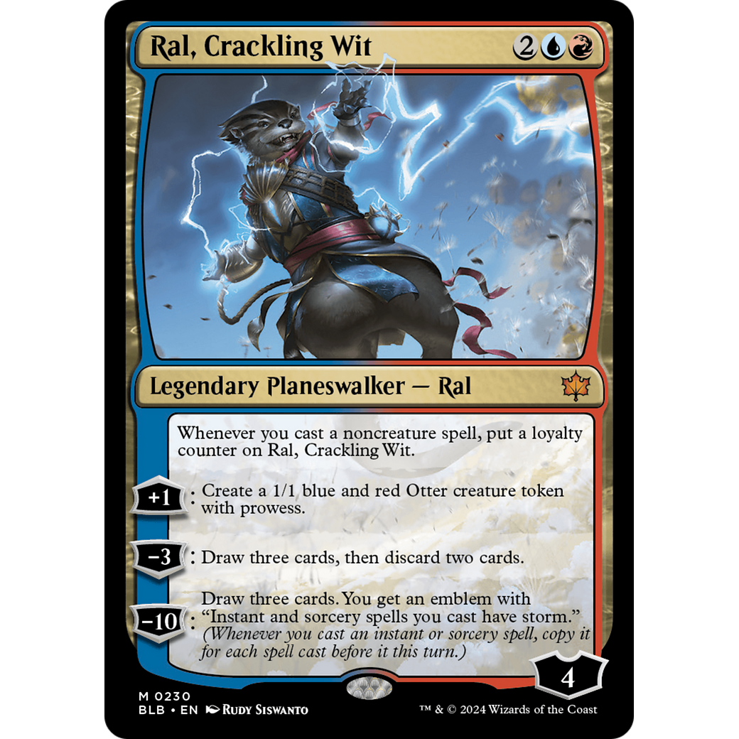 Ral, Crackling Wit (BLB-230) - Bloomburrow Foil