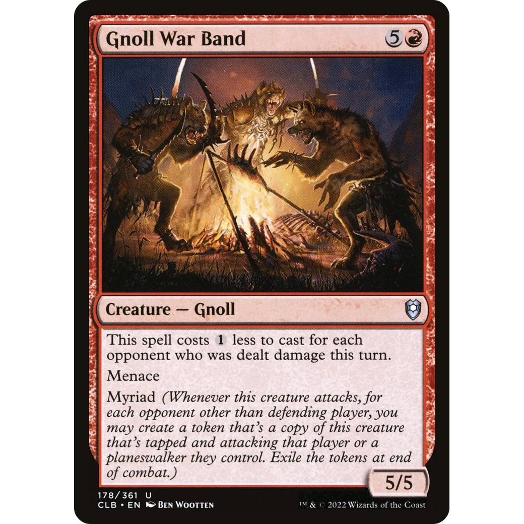 Gnoll War Band (CLB-178) - Commander Legends: Battle for Baldur's Gate Foil